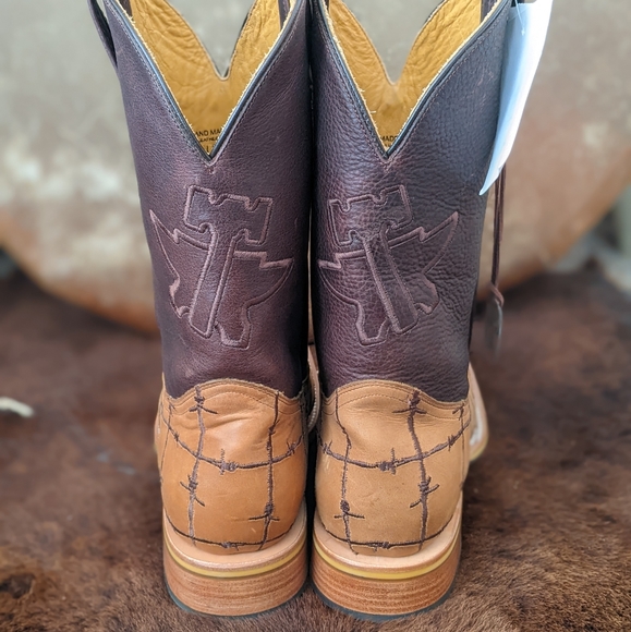 TIN HAUL "Bob Wire" mens Cowboy Western cattle rancher boots NEW with tags - Picture 13 of 16